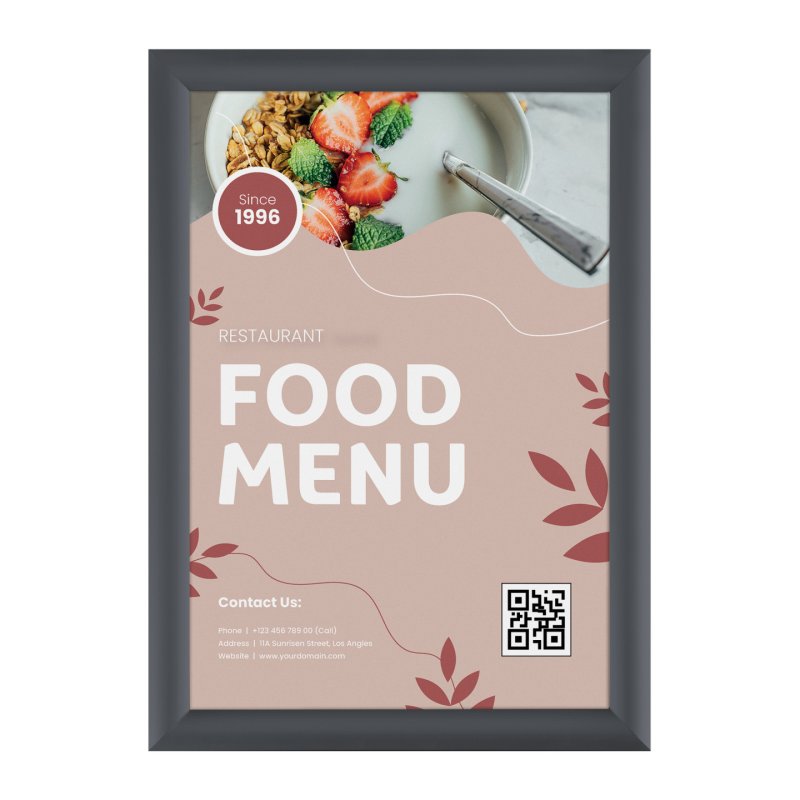 Europel Snap frame A3 25mm graphite grey