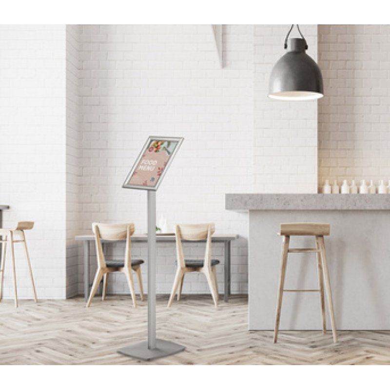 Europel 355034 support de panneau et stand d'information A3 Aluminium, Acier Argent