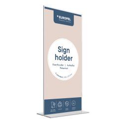 Europel 350058 support de panneau et stand d'information Acrylique Transparent