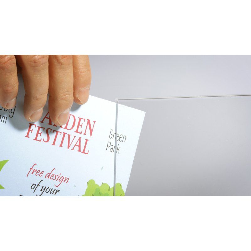 Europel Sign Holder T-Standard A5 Portrait Acryl