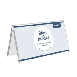 Europel Sign Holder V standard 21x10cm Acrylic