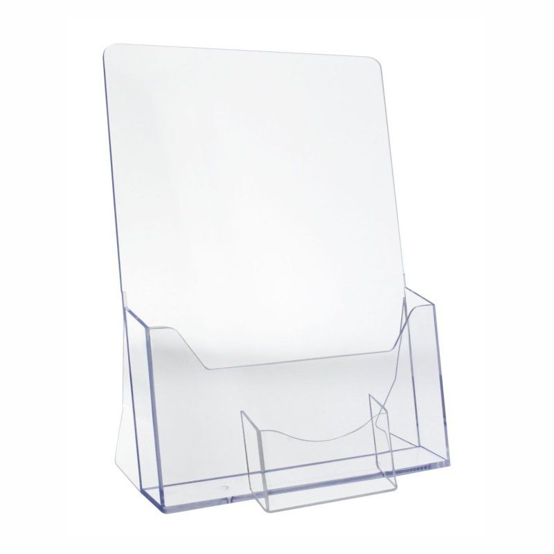 Europel 350073 support de panneau et stand d'information A4 Polystyrène Transparent