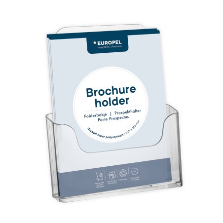 EUROPEL Porte-brochures, A4 paysage, transparent
