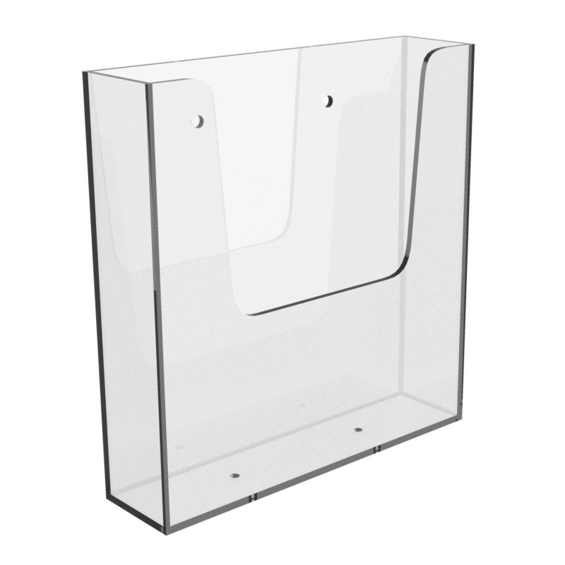 Europel Brochure holder A5 Wall Mounted Clear