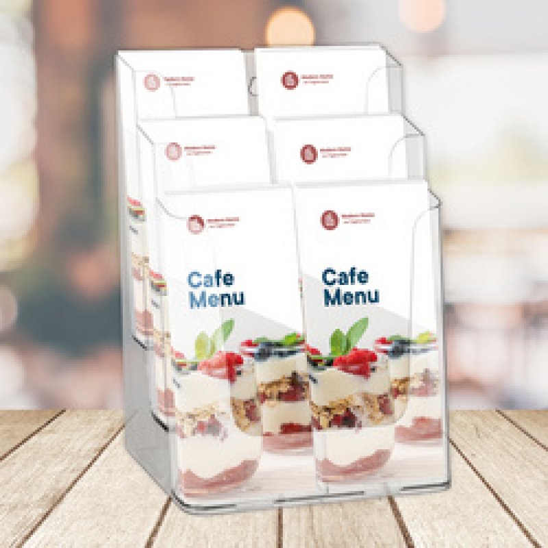 Europel Brochure holder 6x 1/3 A4