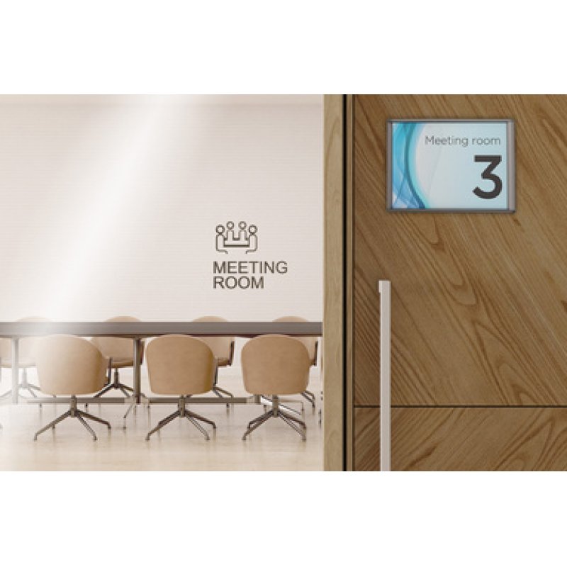 EUROPEL Plaque de porte, 210 x 150 mm, argent