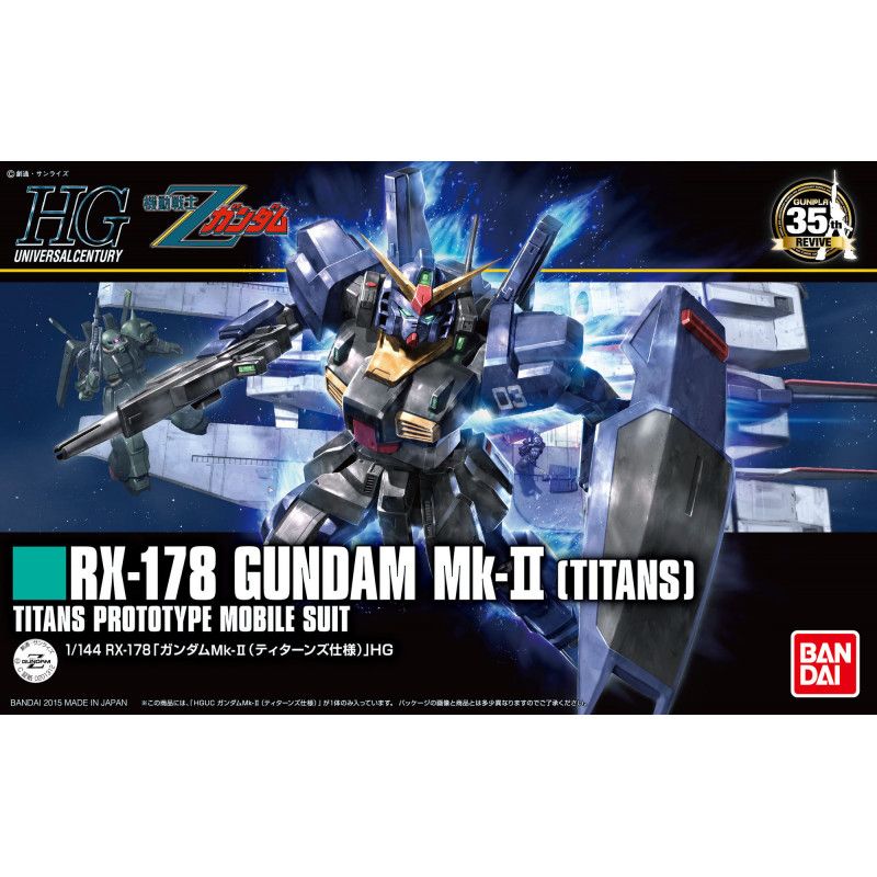 GUNDAM - HGUC RX-178 Gundam MK-II Titans 1/144 - Model Kit