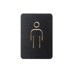 EUROPEL Pictogramme "WC hommes", noir