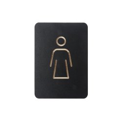 EUROPEL Pictogramme "WC femmes", noir