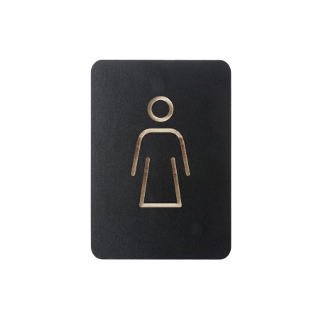 EUROPEL Pictogramme "WC femmes", noir