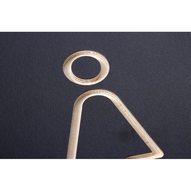 EUROPEL Pictogramme "WC femmes", noir