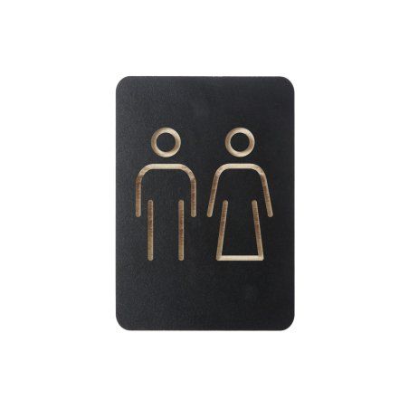 EUROPEL Pictogramme "WC hommes & femmes", noir