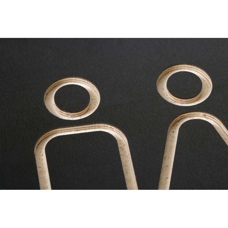 Europel 421035 pictogramme Rectangle Noir Contre-plaqué