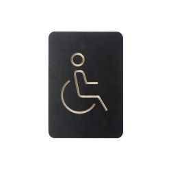 Europel 421037 pictogram Rectangle Black Wood