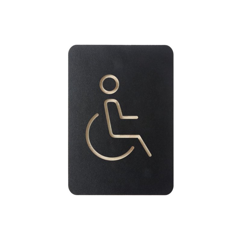 EUROPEL Pictogramme "WC handicapés", noir