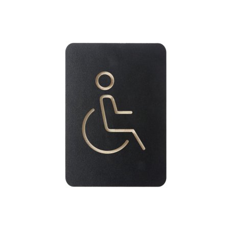 Europel 421037 pictogram Rectangle Black Wood