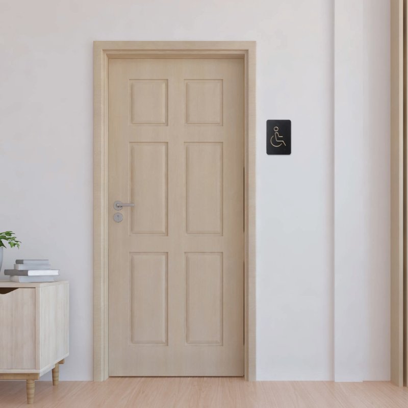 Europel 421037 pictogram Rectangle Black Wood