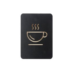 EUROPEL Pictogramme "tasse de café", noir