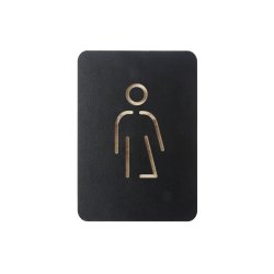 EUROPEL Pictogramme "WC genre neutre", noir