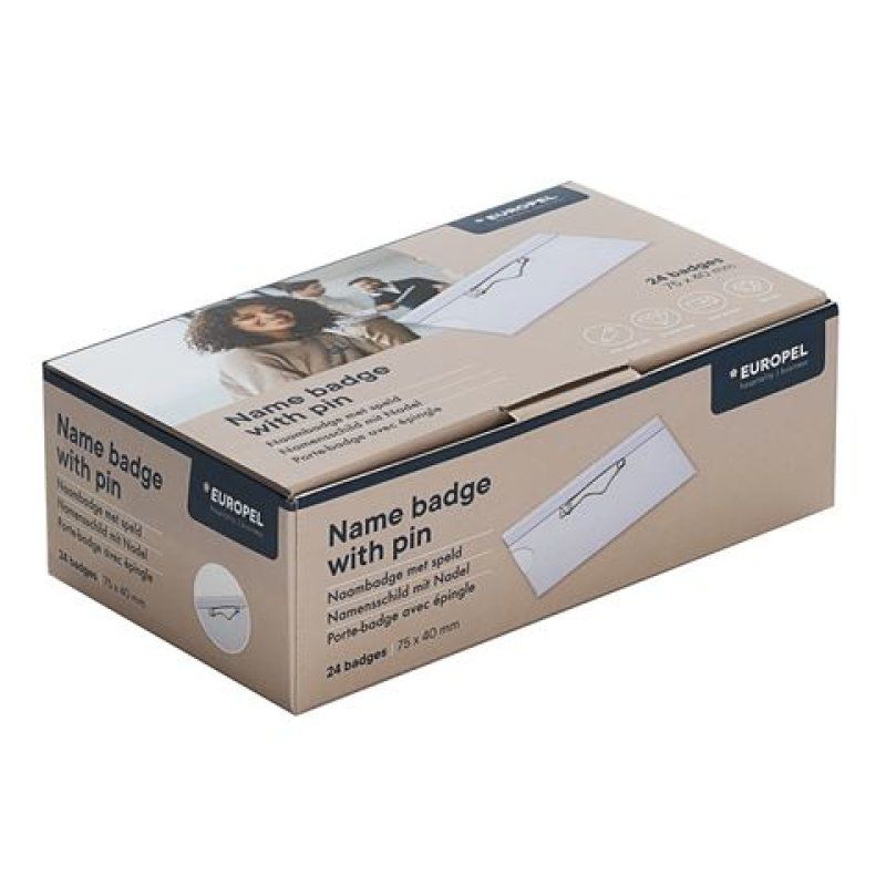 Europel 121263 badge et porte-badges Porte-badge Polyvinyl chloride (PVC) 24 pièce(s)
