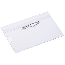 EUROPEL Porte-nom, avec épingle ondulée, 90 x 60 mm