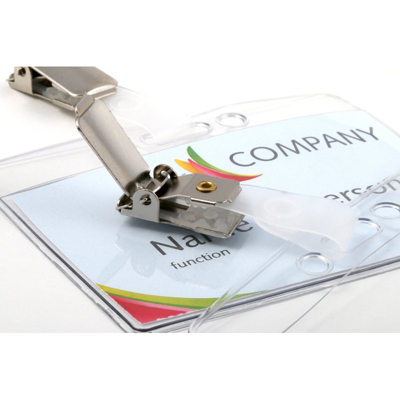 EUROPEL Porte-nom, ouvert en haut, avec clip, 60 x 90 mm