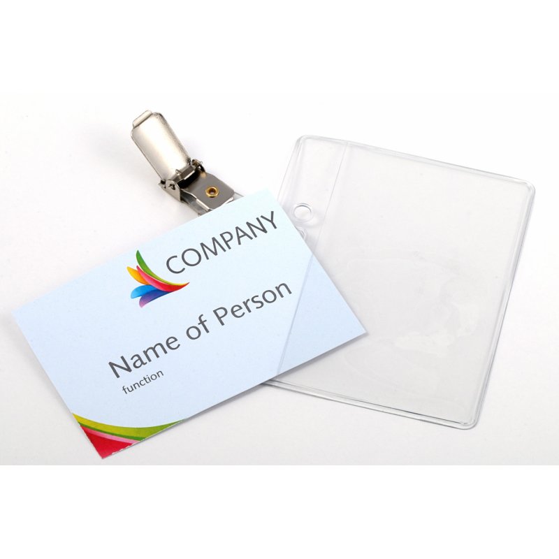 Europel Badge strip clip 90 x 60 mm/24 pieces