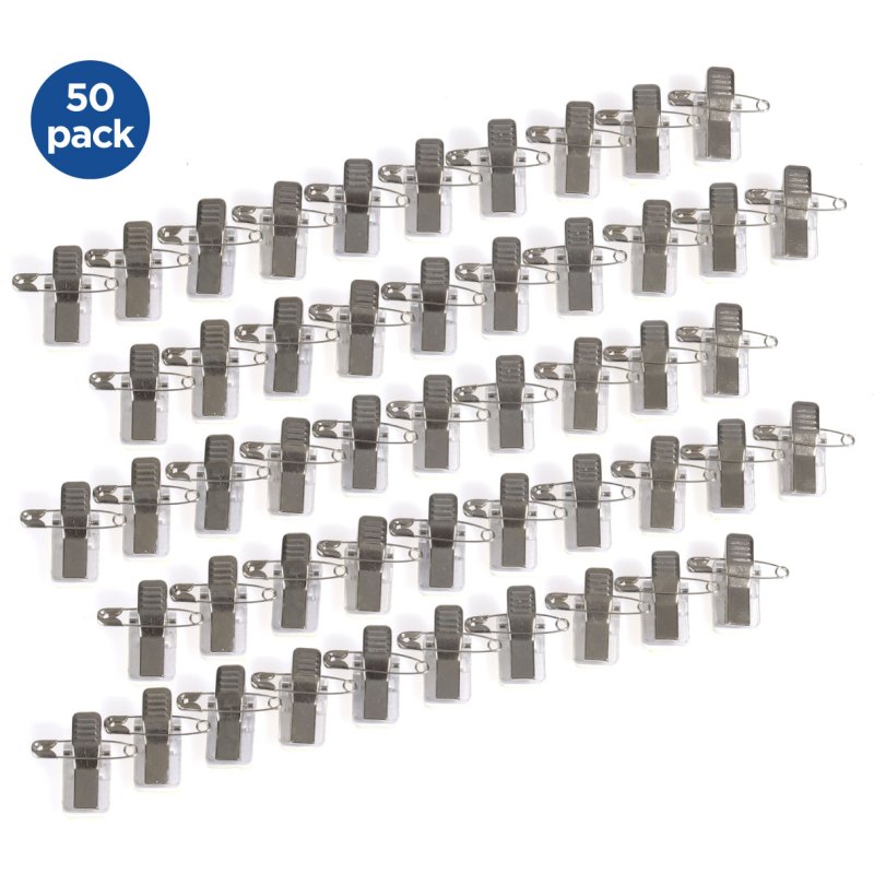 Europel Self adhesive clip/pin for badge/50 pieces