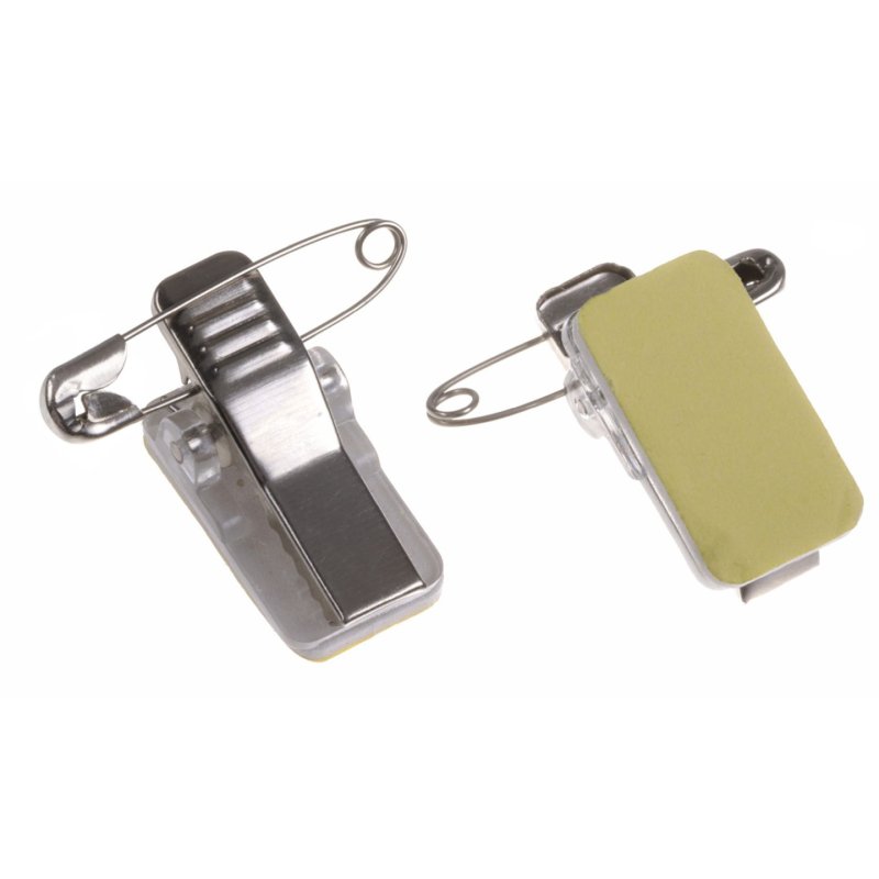 Europel Self adhesive clip/pin for badge/50 pieces
