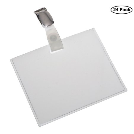 Europel Badge / card holder closed strip clip 90x60mm 24 pieces