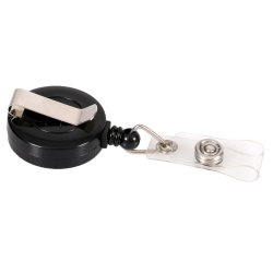 Europel 121281 Accessoire de porte-badge Porte-badge avec enrouleur Noir 10 pièce(s)