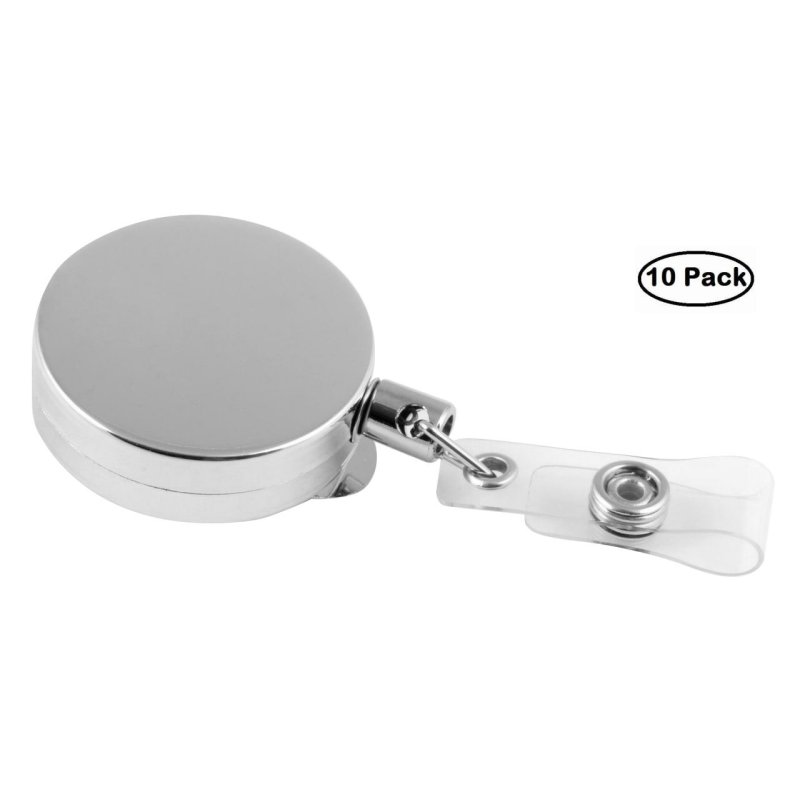 Europel 121283 Accessoire de porte-badge Porte-badge avec enrouleur Argent 10 pièce(s)