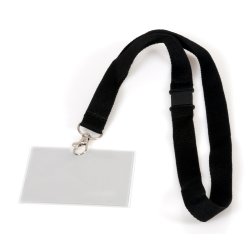 Europel Badge Card holder 90x60mm with lanyard / 5 pieces