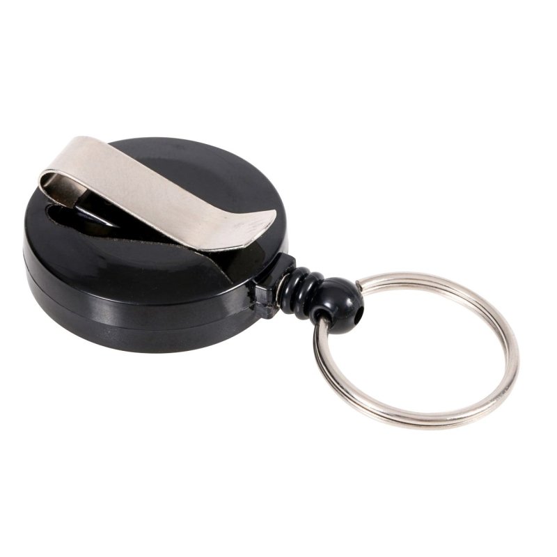 Europel Badge reel with keyring black/10 pieces