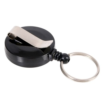 Europel Badge reel with keyring black/10 pieces