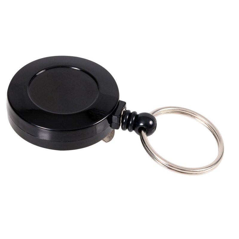 Europel Badge reel with keyring black/10 pieces