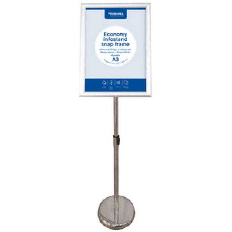 EUROPEL Porte-affiche sur pied ECONOMY cadre, A4, noir