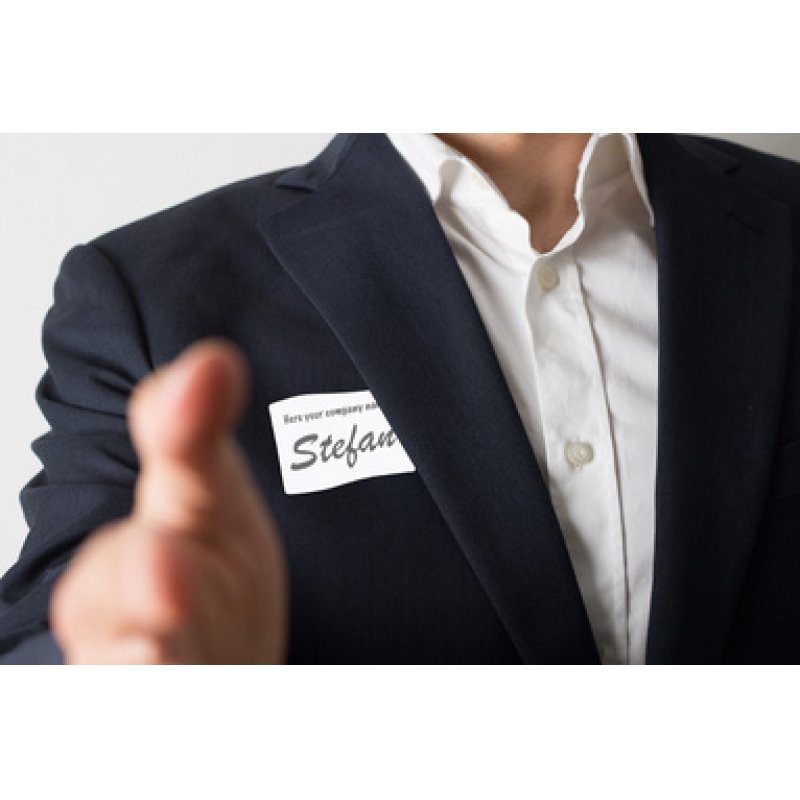 rillprint Étiquette porte-nom, 80 x 50 mm, blanc