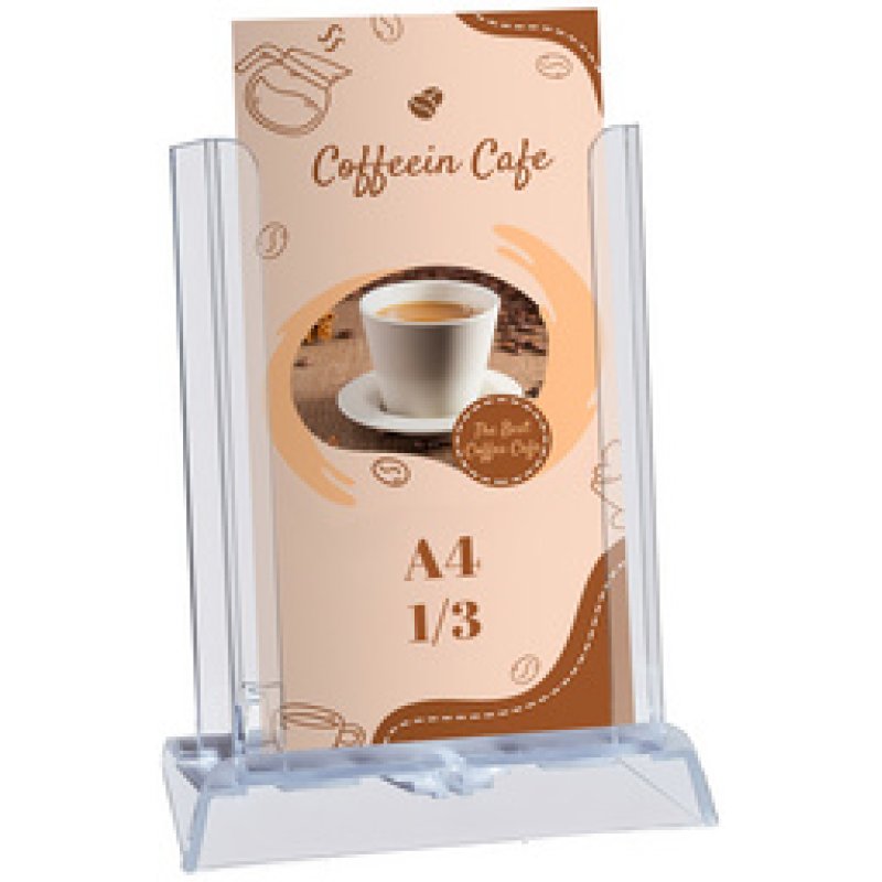 EUROPEL Porte-brochures de table, réglable, 1 compartiment