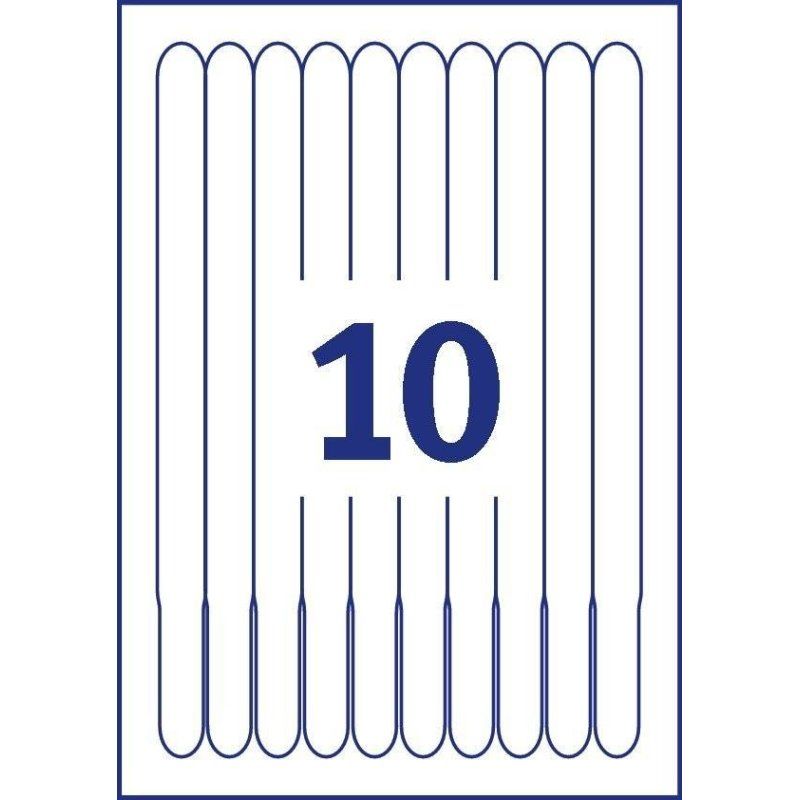 Avery L4000-10 printer label White