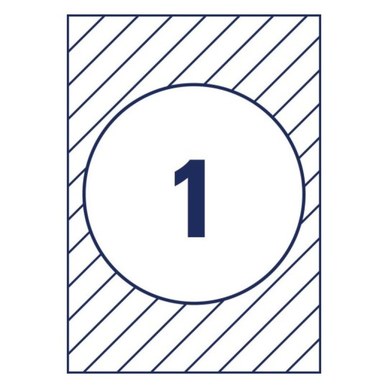 Avery L9003-10 étiquette à imprimer Blanc Imprimante d'étiquette adhésive