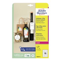 AVERY Zweckform Etiquette américaine, carton, 220 g/m2