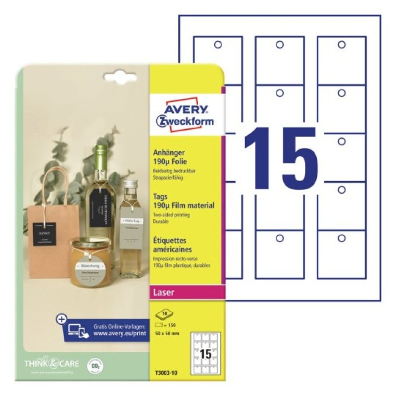 Avery Tags Self-adhesive printer label