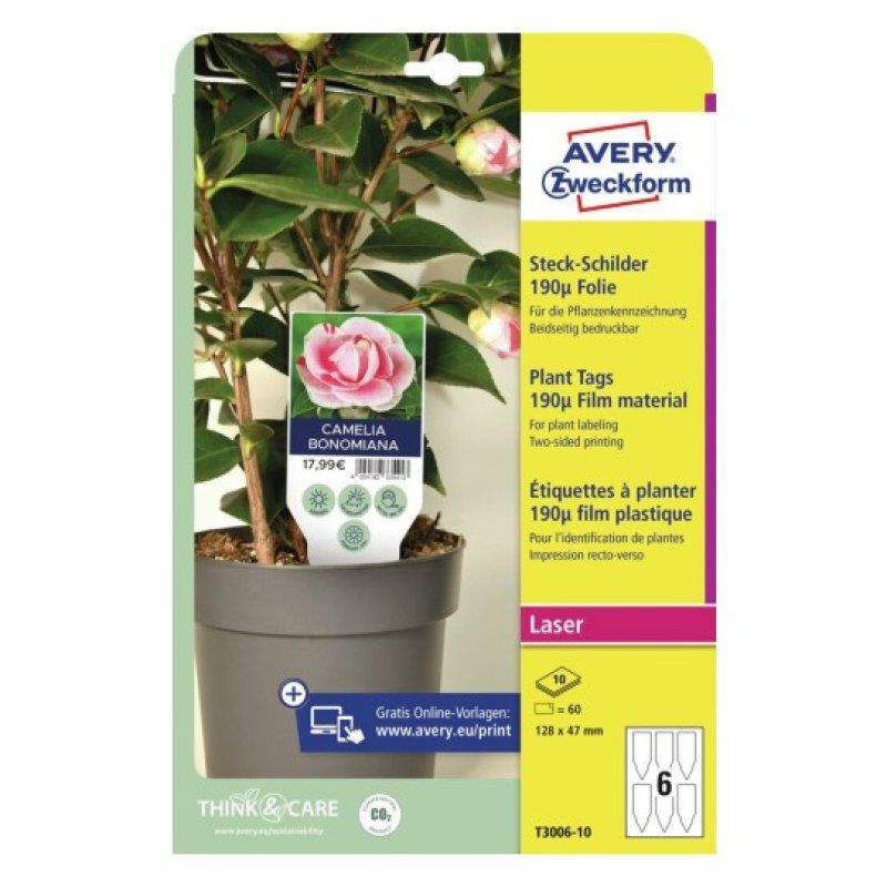 Avery T3006-10 planter accessory Plant label
