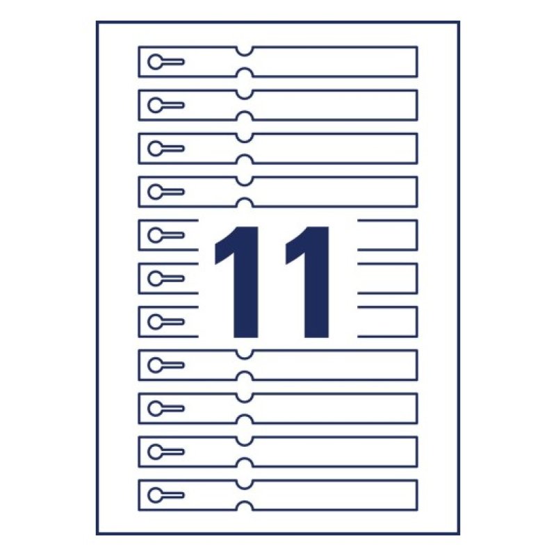 Avery T3007-10 non-adhesive label 110 pc(s) White Rectangle