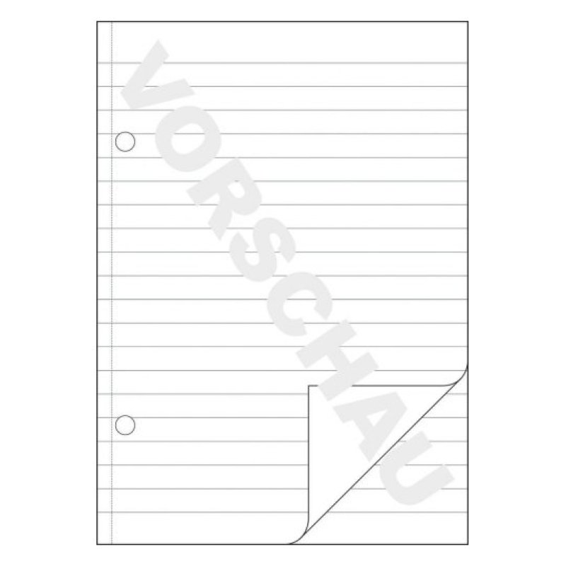 Avery 905 bloc-notes A4 50 feuilles Bleu, Blanc
