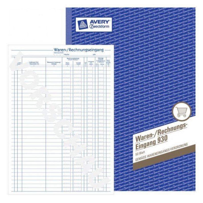 Avery 930 administration book Blue, White