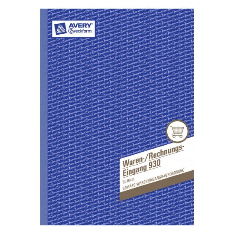 Avery 930 livre d'administration Bleu, Blanc