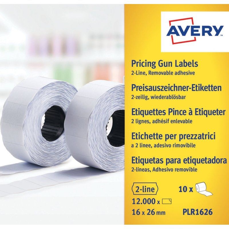 AVERY Zweckform Etiquette pour étiqueteuse de prix, blanc