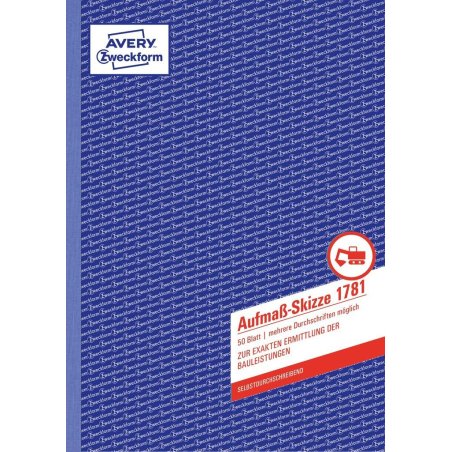 Avery 1781 accounting form/book A4 50 pages